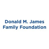 Donald M. James Family Foundation logo, sponsor supporting kids’ science center exhibits and STEM programs
