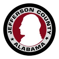 Jefferson County Alabama seal logo with a person's profile silhouette for a children's science center website