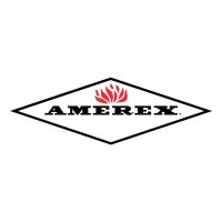 Amerex logo with red flame in diamond shape for fire safety exhibit at children's science center
